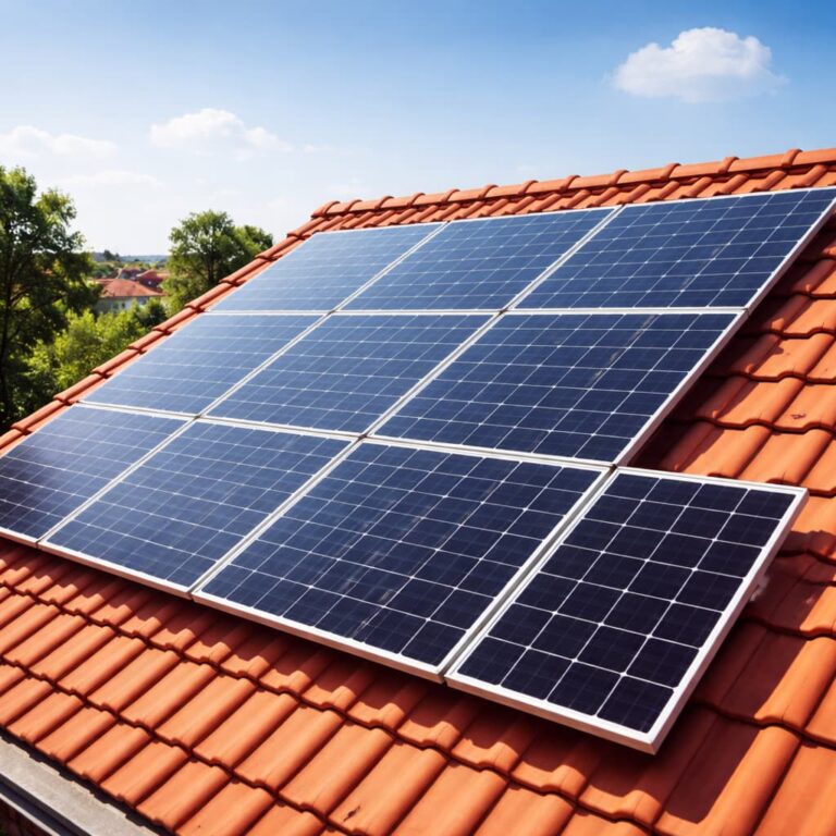 zonnepanelen installatie op dak van woning